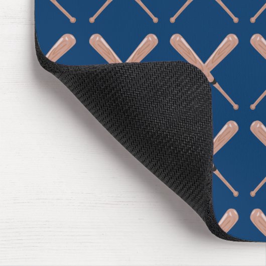 Baseball-Navy Mousepad (Ecke)