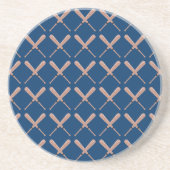 Baseball-Navy Untersetzer (Vorne)