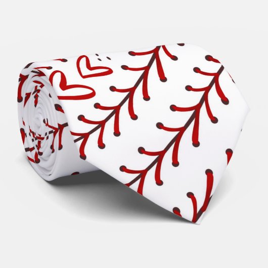 Baseball Neck Tie Krawatte (Gerollt)