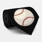 Baseball Necktie Krawatte (Gerollt)