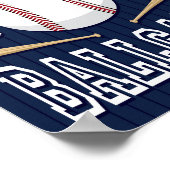 Baseball NEHMEN MICH ZUM BALLGAME-Schild Poster (Ecke)