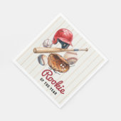 Baseball-Neuling Geburtstag Serviette (Ecke)