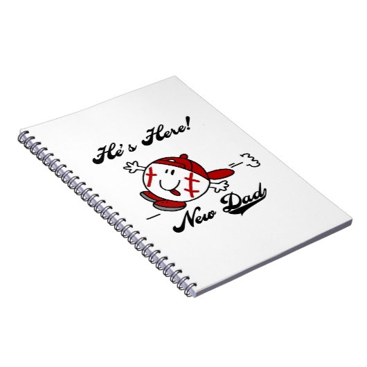 Baseball New Dad T - Shirt und Geschenke Notizblock (Rechte Seite)