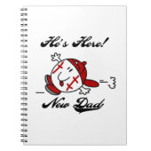 Baseball New Dad T - Shirt und Geschenke Notizblock (Vorderseite)