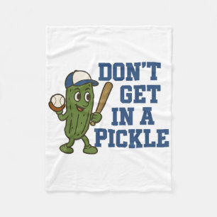 Baseball nicht in einem Picknick Funny Baseball Re Fleecedecke