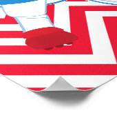 Baseball Niedlich Blonde Hair Boy Birthday Poster (Ecke)