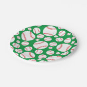 Baseball Niedlich Sports Kinderparty Pappteller (Schrägansicht)