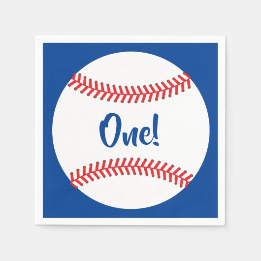 Baseball Niedlich Sports Kinderparty Serviette (Vorderseite)
