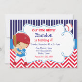 Baseball Niedliche Brünette Geburtstagsparty Einladung (Vorderseite)