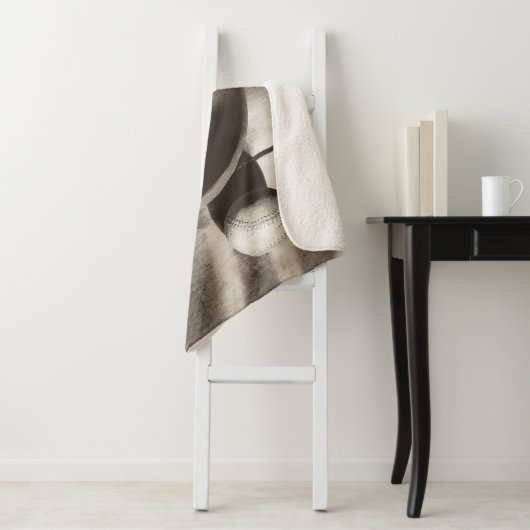 Baseball-Nostalgie - Baseball Sherpadecke (Beispiel)