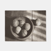 Baseball Nostalgie - Baseballs Fußmatte (Vorderseite)