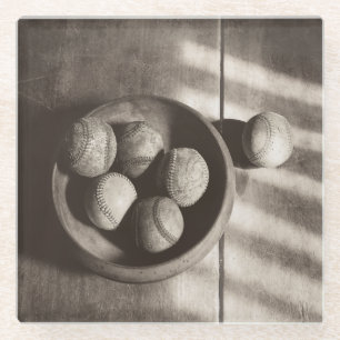 Baseball Nostalgie - Baseballs Glasuntersetzer