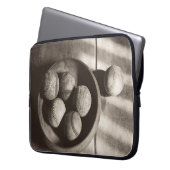 Baseball Nostalgie - Baseballs Laptopschutzhülle (Vorderseite Links)