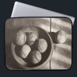 Baseball Nostalgie - Baseballs Laptopschutzhülle<br><div class="desc">"Baseball Nostalgia II" von Judy B. Messer. Enthält ein sepia-ähnliches Foto von mehreren Baseballs.</div>
