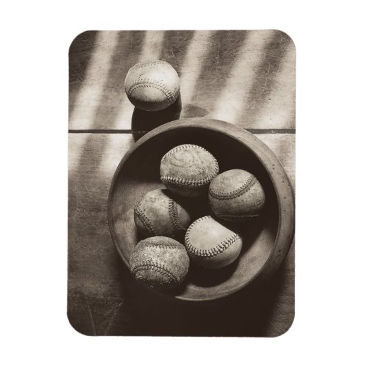 Baseball Nostalgie - Baseballs Magnet (Vertikal)