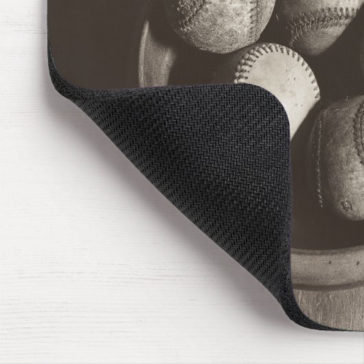 Baseball Nostalgie - Baseballs Mousepad (Ecke)
