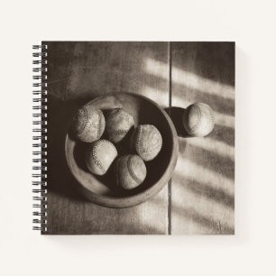 Baseball Nostalgie - Baseballs Notizblock