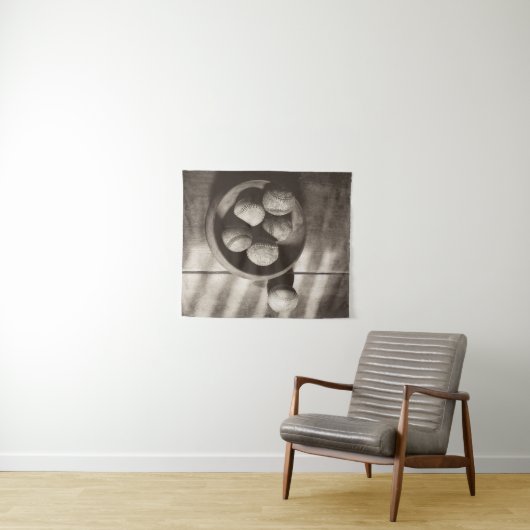 Baseball Nostalgie - Baseballs Wandteppich (Beispiel (Horizontal))