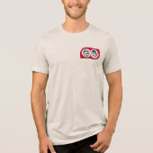 Baseball-Nostalgie-Logo & Zaun Tri-Blend Shirt (Vorderseite)
