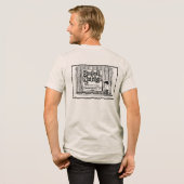 Baseball-Nostalgie-Logo & Zaun Tri-Blend Shirt (Rückseite voll)
