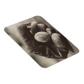 Baseball Nostalgie - Mitt und Baseball Magnet (Rechte Seite)