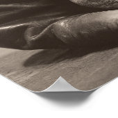 Baseball Nostalgie - Mitt und Baseball Poster (Ecke)