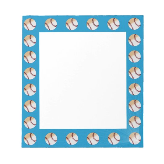 Baseball-Note-Pad Notizblock (Vorderseite)