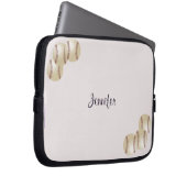 Baseball-Notebook-Computer-Sieb, blassrosa Laptopschutzhülle (Vorne Rechts)