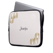 Baseball-Notebook-Computer-Sieb, blassrosa Laptopschutzhülle (Vorderseite Links)