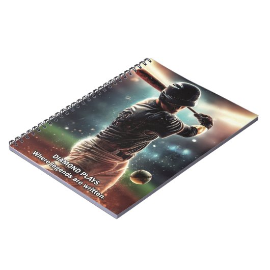 Baseball-Notebook-Journal Notizblock (Linke Seite)