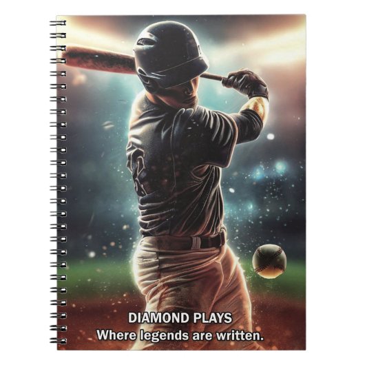 Baseball-Notebook-Journal Notizblock (Vorderseite)