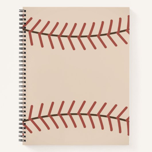 Baseball-Notebook Notizblock (Vorderseite)