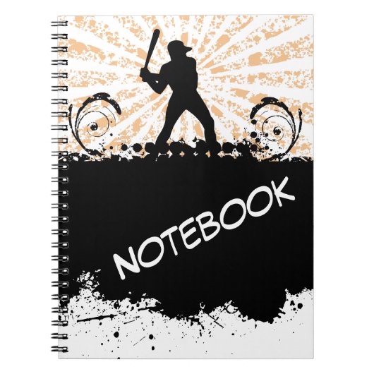 Baseball-Notebook Notizblock (Vorderseite)