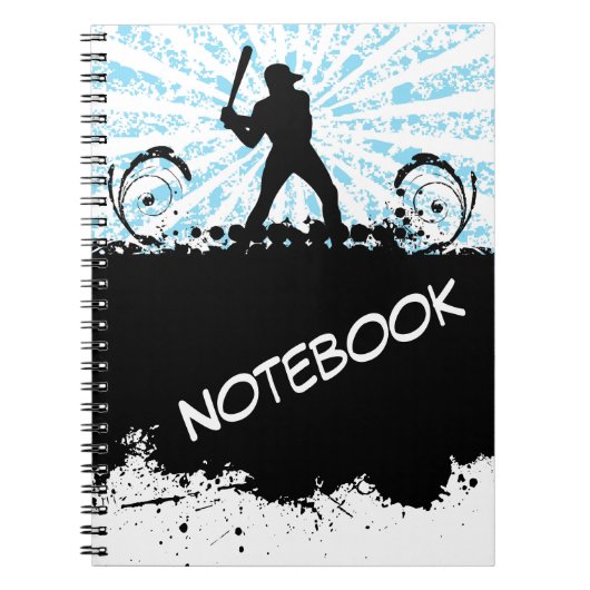 Baseball-Notebook Notizblock (Vorderseite)