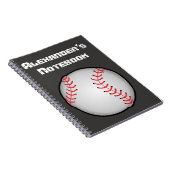 Baseball Notizblock (Rechte Seite)