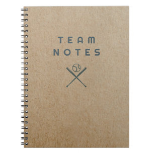 Baseball-Notizen - für Trainer, Spieler und Fans Notizblock