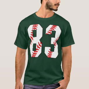 Baseball Number 83 83 Baseball Jersey Favorite Pl T-Shirt