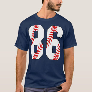 Baseball Number 86 86 Baseball Jersey Favorite Pl T-Shirt