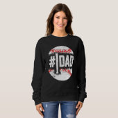 Baseball Number One Daddy Son Baseball Father's Da Sweatshirt (Vorne ganz)