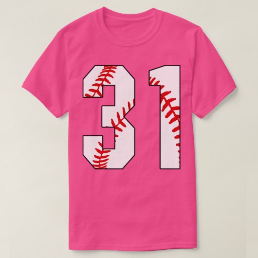 Baseball-Nummer 31 31 Baseball Jersey Favorite Pl T-Shirt (Design vorne)