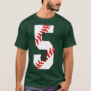 Baseball Nummer 5 5 Baseball Jersey Lieblingsspiel T-Shirt