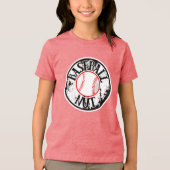 Baseball-Nuss-T - Shirt (Vorderseite)