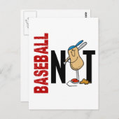 Baseball Nut 1 Postkarte (Vorne/Hinten)