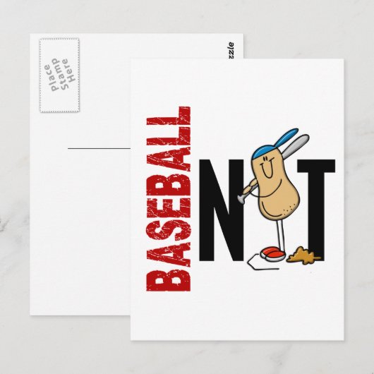 Baseball Nut 1 Postkarte (Vorne/Hinten)