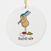 Baseball Nut T - Shirt und Geschenke Keramikornament (Vorne)