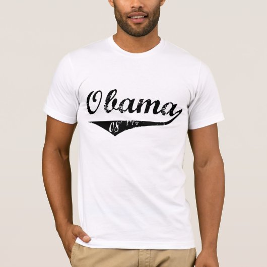 Baseball Obama 08 T-Shirt (Vorderseite)