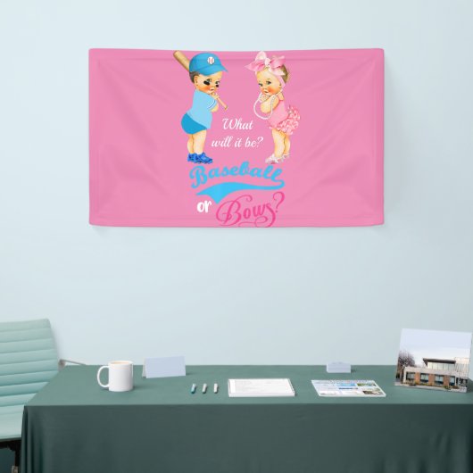 Baseball oder Bowles, was es sein wird, Gender-Off Banner (Messeveranstaltung)