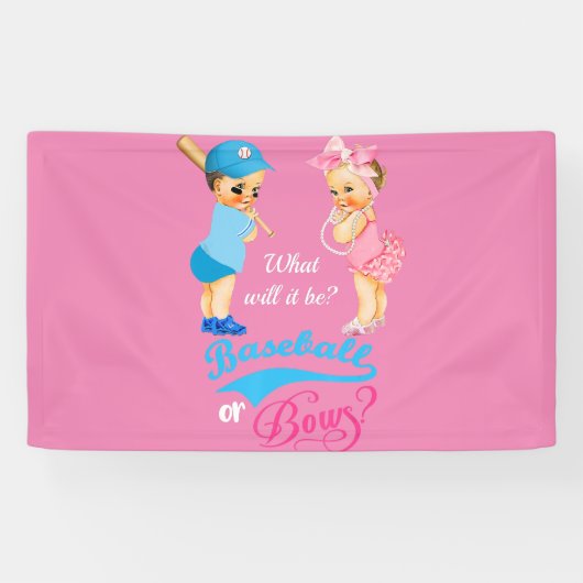 Baseball oder Bowles, was es sein wird, Gender-Off Banner (Horizontal)