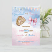 Baseball oder Bows, die er oder sie Geschlecht off Einladung (Stehend Vorderseite)