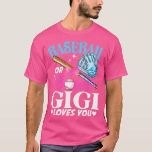 Baseball oder Bows Gigi Lieben Sie Geschlecht offe T-Shirt